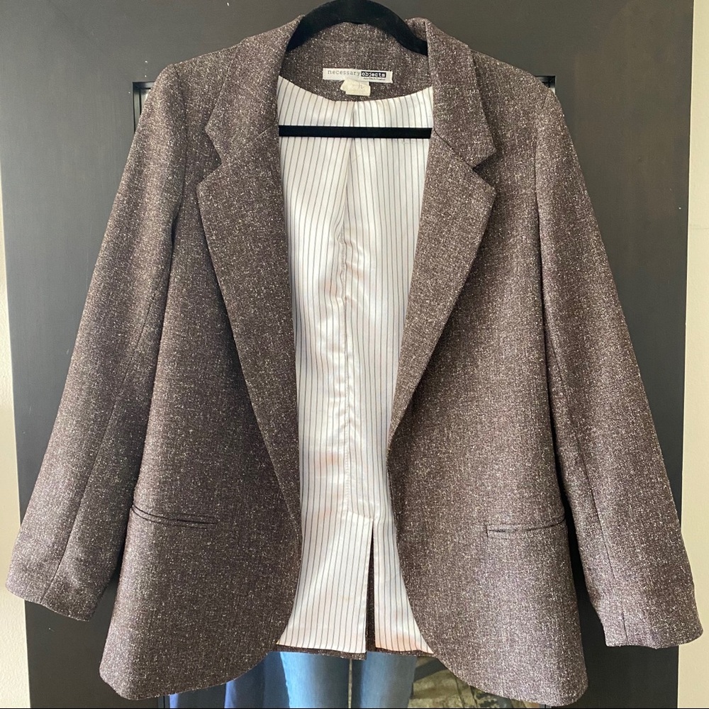 Necessary Objects Brown Blazer - image 1